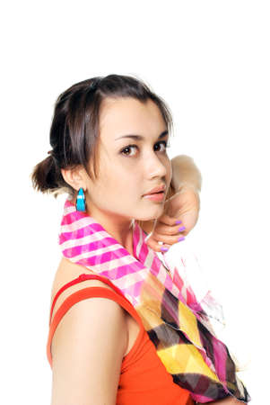 Beautiful Brunette Girlの写真素材