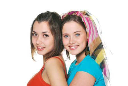 two girlsの写真素材