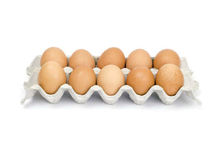 eggs in boxの写真素材