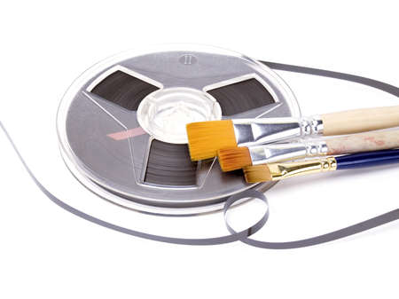 Film and brushesの写真素材