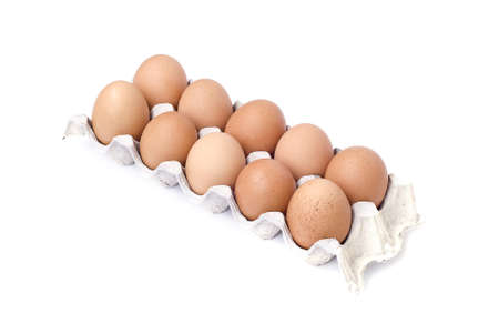 eggs in boxの写真素材