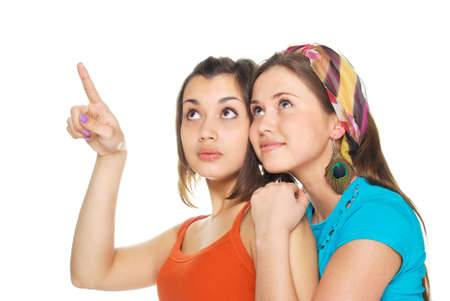 two girlsの写真素材