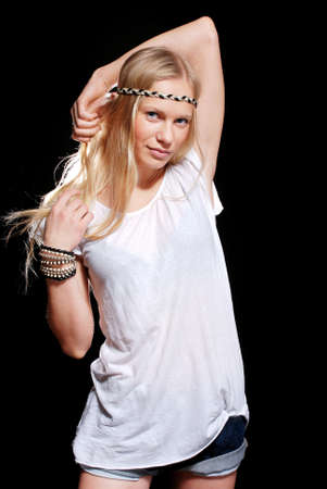 Beautiful Blond Girlの写真素材