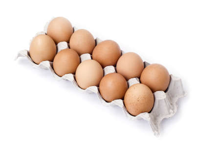 eggs in boxの写真素材