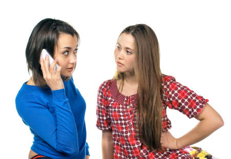 two girlsの写真素材