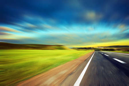along the roadの写真素材