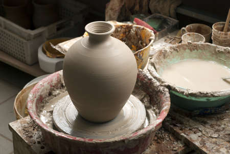 workspace of potterの写真素材
