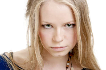 Beautiful fresh blond girlの写真素材