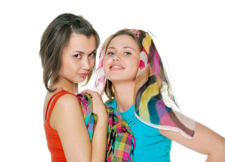 two girlsの写真素材