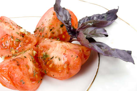 Fried tomatoesの写真素材