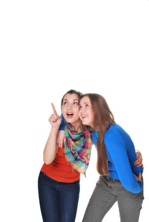 two girlsの写真素材