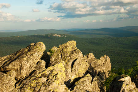 Summer landscape in the mountainsの写真素材