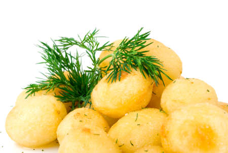 potato with fresh fennelの写真素材