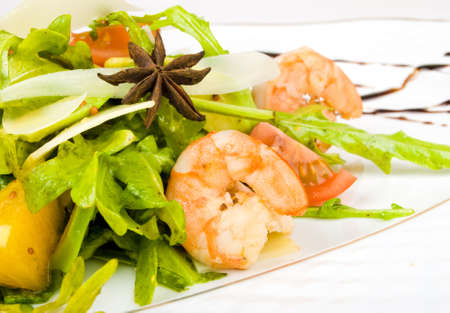 shrimp saladの写真素材