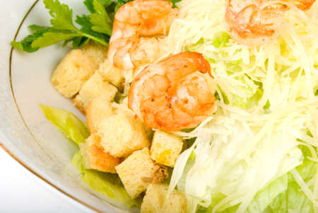 shrimp saladの写真素材