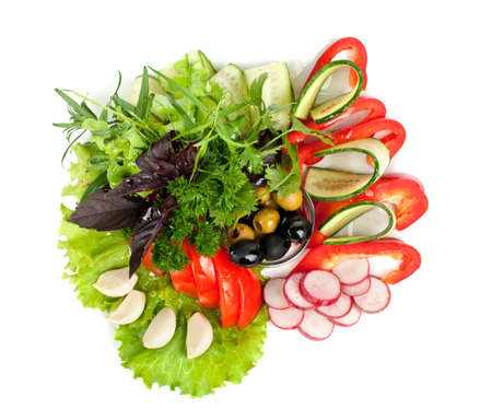 Healthy vegetable saladの写真素材