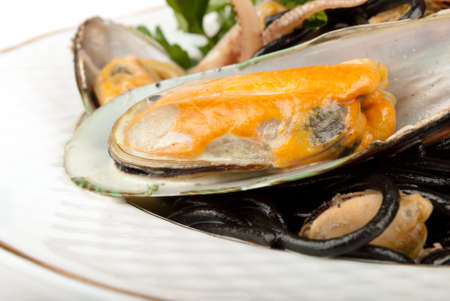 Mussels. Cooked and prepared.の写真素材