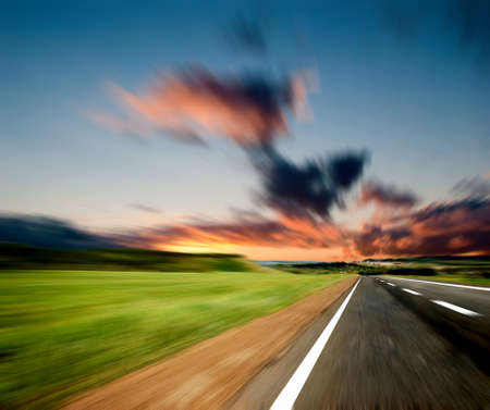 along the roadの写真素材