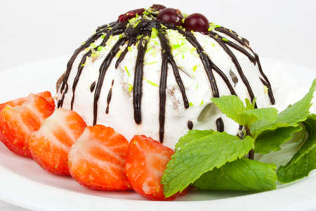 Cake with strawberryの写真素材