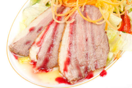 sliced meatの写真素材