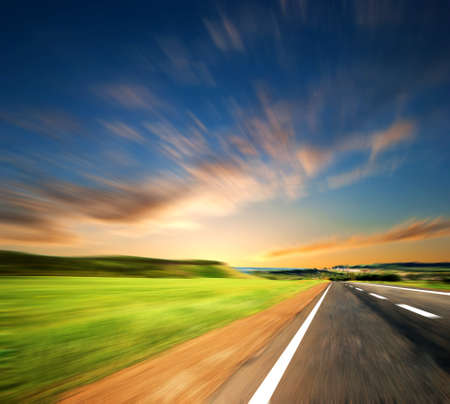 along the roadの写真素材