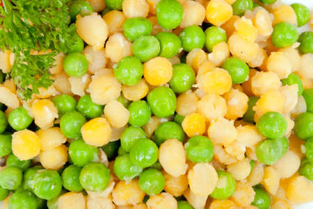 green and yellow beansの写真素材