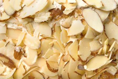 almond shaving on cake. backgroundの写真素材