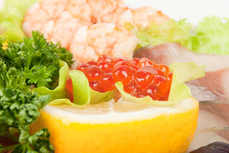 caviar and snacksの写真素材
