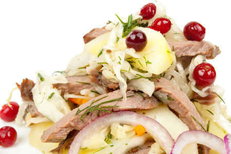 meat saladの写真素材