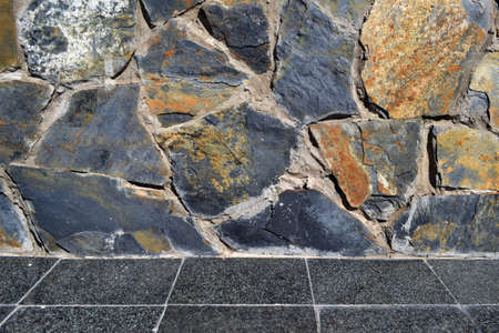 stone wallの写真素材