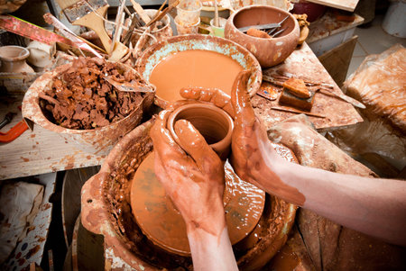 potter at work
