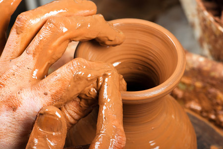 potter at work