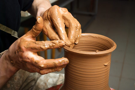 potter at work