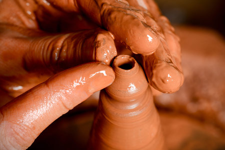 potter at work