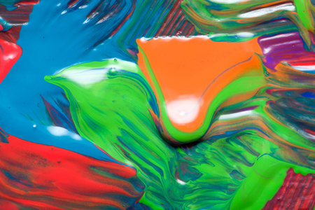 Abstract art backgrounds. Hand-painted background. SELF MADE.の写真素材