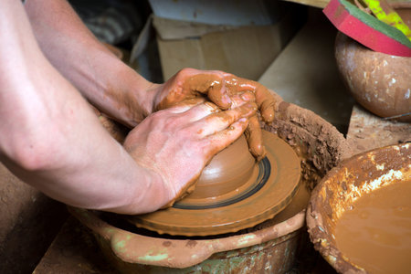 potter at work