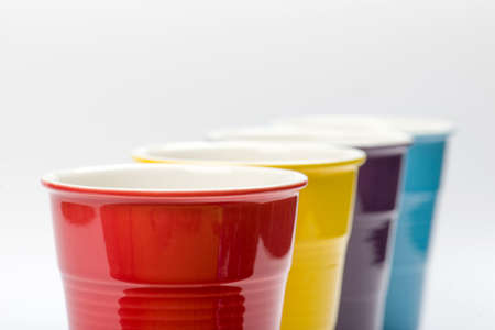 multicolored cupsの写真素材