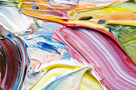 Abstract art background. Hand-painted background. SELF MADE.の写真素材