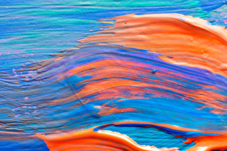 Abstract art background. Hand-painted background. SELF MADE.の写真素材