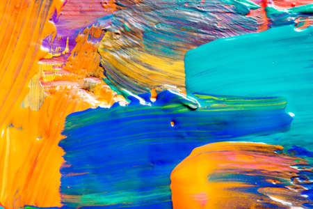 Abstract art background. Hand-painted background. SELF MADE.の写真素材