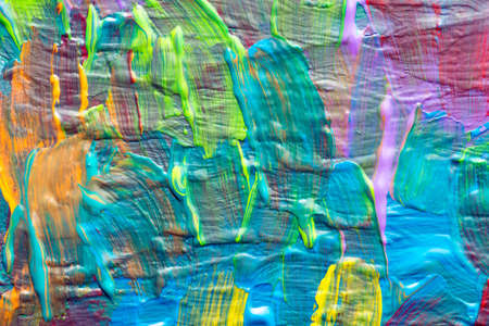 Abstract art background. Hand-painted background. SELF MADE.の写真素材