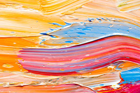 Abstract art background. Hand-painted background. SELF MADE.の写真素材