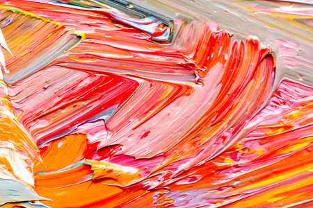 Abstract art background. Hand-painted background. SELF MADE.の写真素材