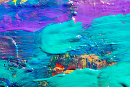 Abstract art background. Hand-painted background. SELF MADE.の写真素材