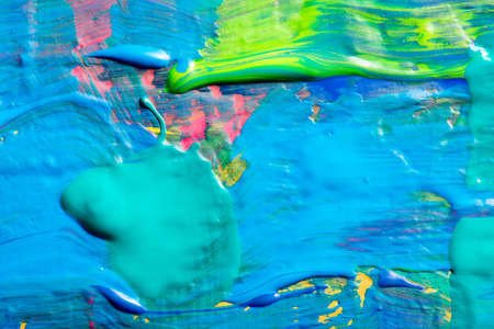 Abstract art background. Hand-painted background. SELF MADE.の写真素材