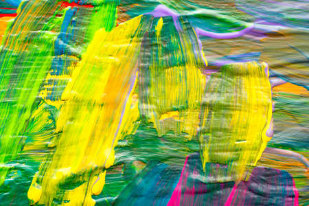 Abstract art background. Hand-painted background. SELF MADE.の写真素材