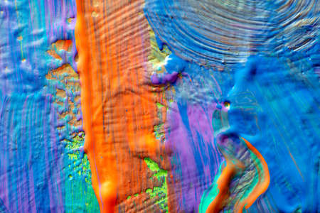 Abstract art background. Hand-painted background. SELF MADE.の写真素材