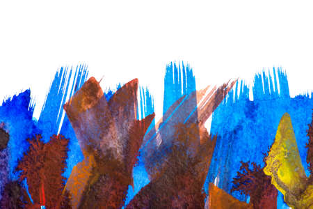 Abstract art background. Hand-painted background. SELF MADE.の写真素材