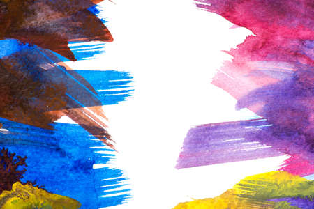 Abstract art background. Hand-painted background. SELF MADE.の写真素材