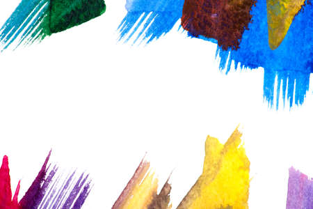 Abstract art background. Hand-painted background. SELF MADE.の写真素材